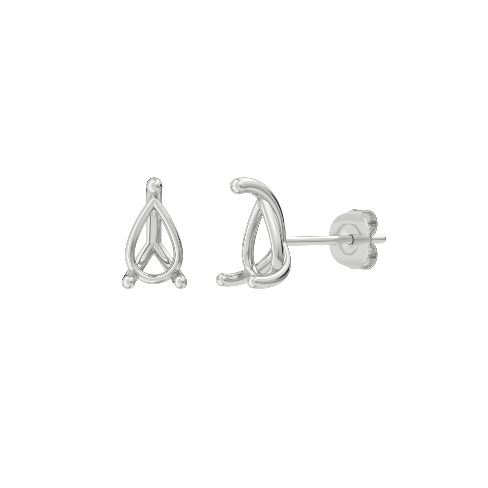 lab-grown-diamond-earrings-model-3-white-gold.png עגילי מרטיני לשיבוץ יהלומי מעבדה טיפה 0.7 קראט לכל יהלום, 1.4 קראט סה״כ – זהב 14K