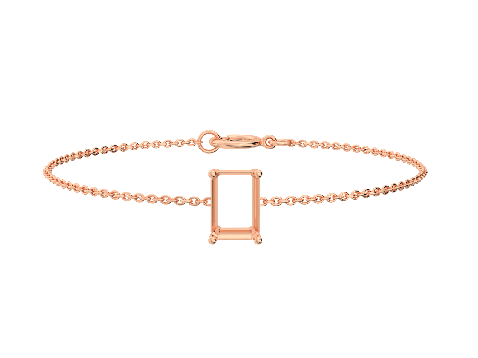 lab-grown-diamond-emerald-rose-gold-vertical-basket-bracelet צמיד ל- יהלום מעבדה אמרלד 0.5 קראט לאורך – זהב 14K