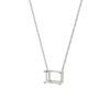 lab-grown-diamond-emerald-white-gold-horizontal-basket-necklace שרשרת יהלום מעבדה ל - אמרלד 0.5 קראט לרוחב - זהב 14K