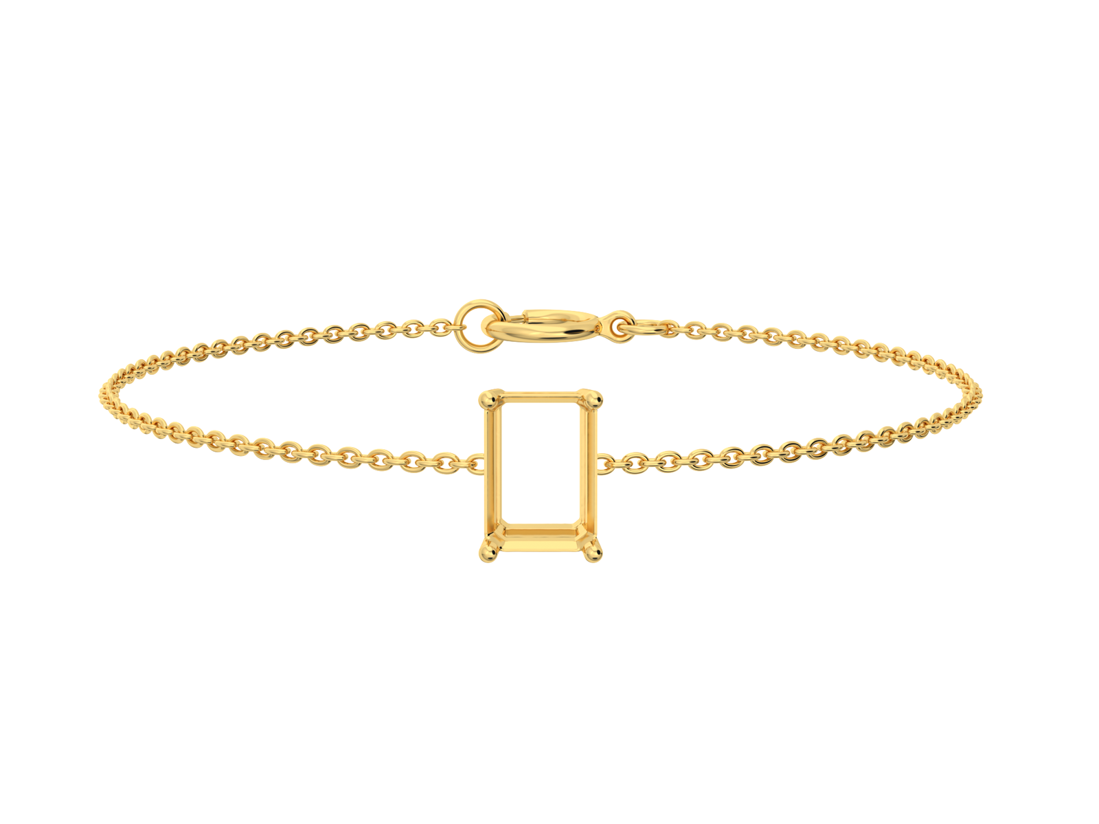 lab-grown-diamond-emerald-yellow-gold-vertical-basket-bracelet צמיד ל- יהלום מעבדה אמרלד 0.5 קראט לאורך – זהב 14K
