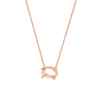 lab-grown-diamond-oval-rose-gold-horizontal-basket-necklace שרשרת יהלום מעבדה ל - אובל 0.5 קראט לרוחב - זהב 14K