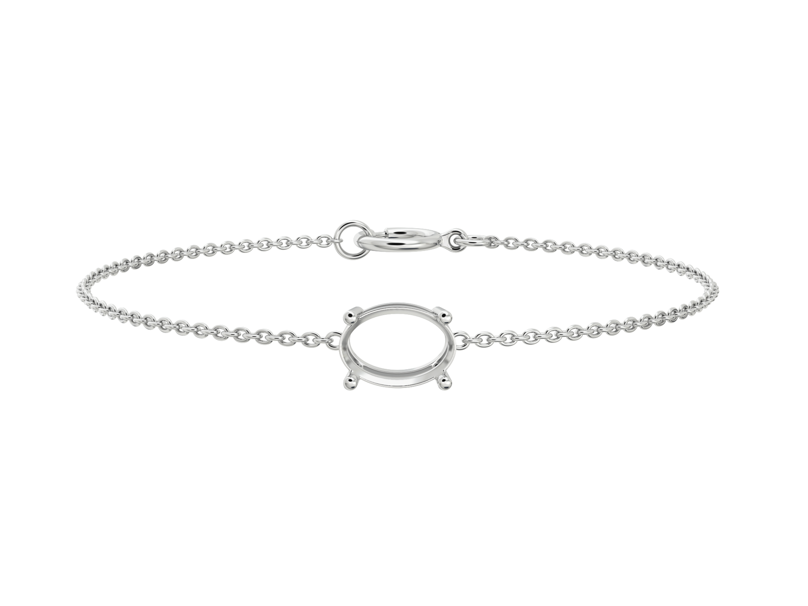 lab-grown-diamond-oval-white-gold-horizontal-basket-bracelet צמיד ל- יהלום מעבדה אובל 0.5 קראט לרוחב – זהב 14K