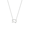 lab-grown-diamond-oval-white-gold-horizontal-basket-necklace שרשרת יהלום מעבדה ל - אובל 0.5 קראט לרוחב - זהב 14K