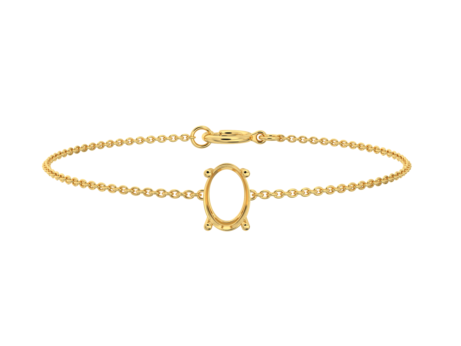 lab-grown-diamond-oval-yellow-gold-vertical-basket-bracelet צמיד ל- יהלום מעבדה אובל 2 קראט לאורך – זהב 14K