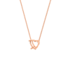 lab-grown-diamond-rose-white-gold-basket-necklace שרשרת יהלום מעבדה ל - לב - 2 קראט - זהב 14K
